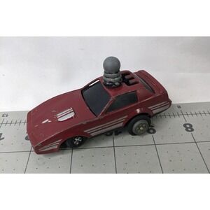 Vintage Schaper Five Winders Friction Car Maroon Pontiac Fire Bird READ